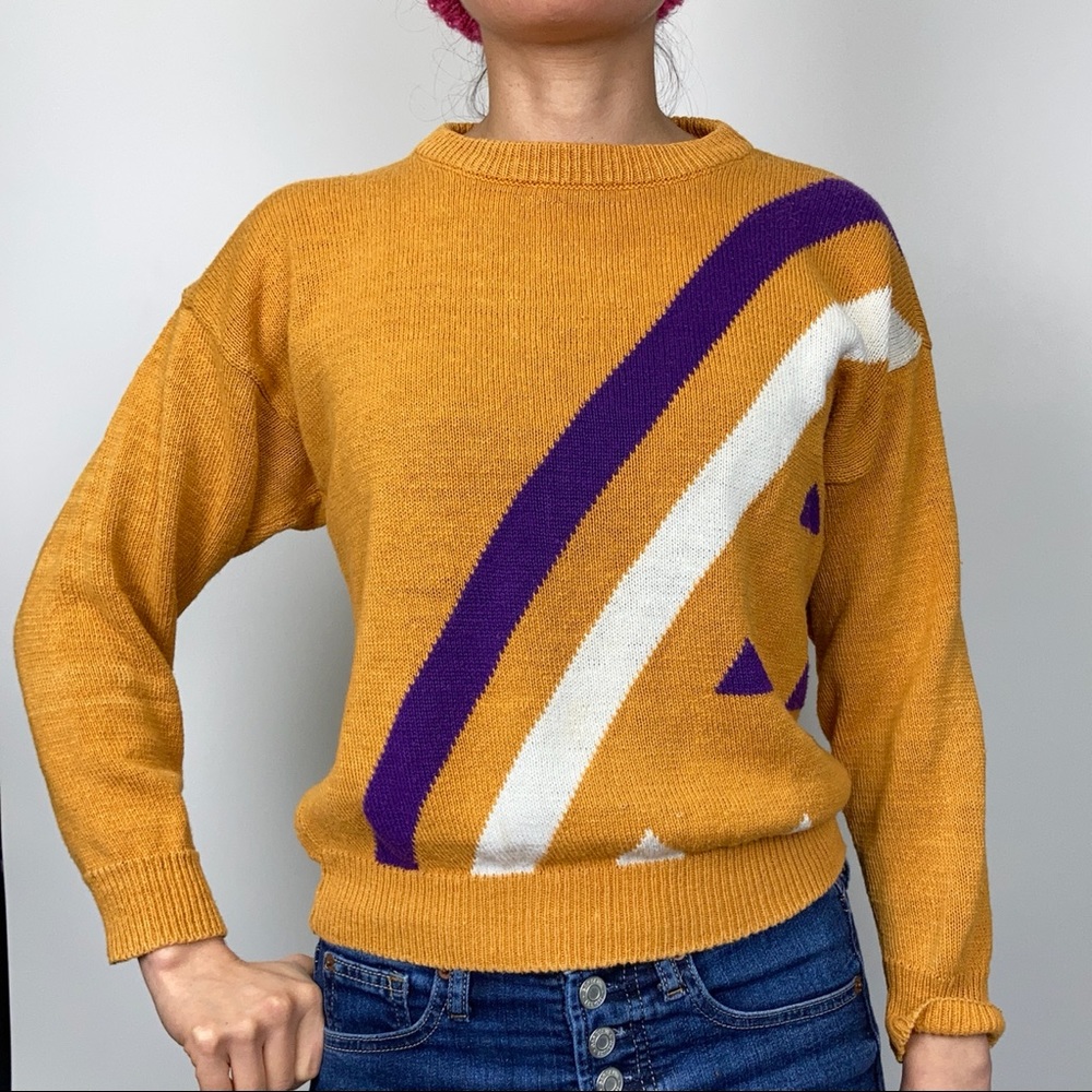 Vintage Varsity Cheerleading Sweater, Size Small